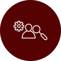 Workers Rights Vector Line Brown Circle Icon Design