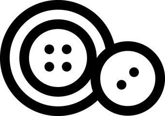 button illustration on a white background     