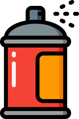 can illustration on a white background     