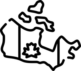 canada illustration on a white background     