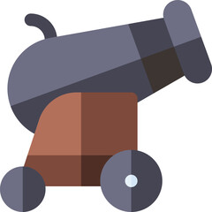 cannon illustration on a white background     