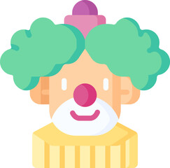 clown (2) illustration on a white background     