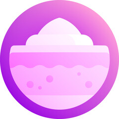 cream illustration on a white background    