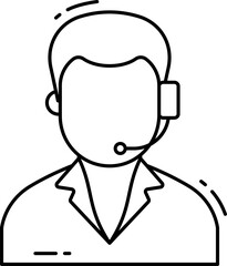 customer service illustration on a white background     