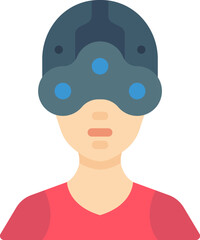 cyborg illustration on a white background     