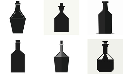 Broken Bottle with Lightning Bolt Design