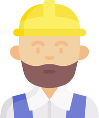engineer illustration on a white background   