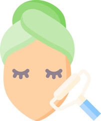 face roller illustration on a white background     
