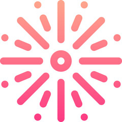 fireworks illustration on a white background    