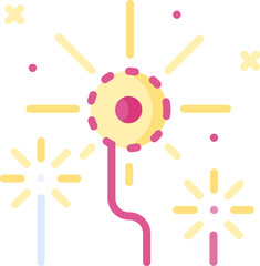 fireworks (2) illustration on a white background     