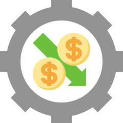 gear illustration on a white background     