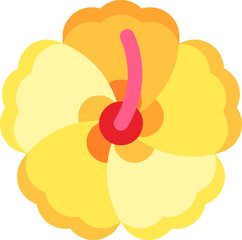 hibiscus illustration on a white background    