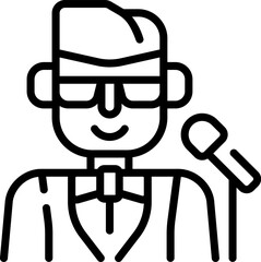 host illustration on a white background     