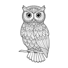 owl sitting on a branch