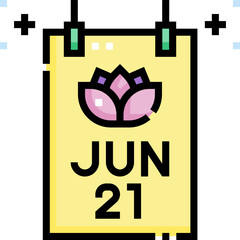 international day of yoga illustration on a white background     