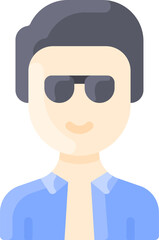 man illustration on a white background     