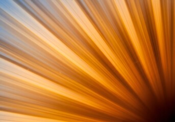 Abstract Radial Burst of Orange and Brown Light, Sun Rays Background.