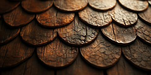 Stunning Wooden Shingle Roof Texture: High-Resolution Background Image