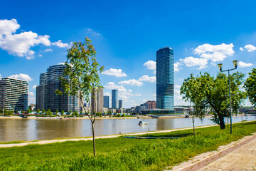 Belgrade Waterfront, residential and bussines luxury area in Belgrade, along the right bank of the Sava river, Serbia