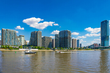 Obraz premium Belgrade Waterfront, residential and bussines luxury area in Belgrade, along the right bank of the Sava river, Serbia