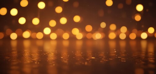 Abstract orange bokeh, warm glow, festive lights, orange,  fire
