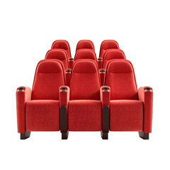 Obraz premium Cinema seats in a row