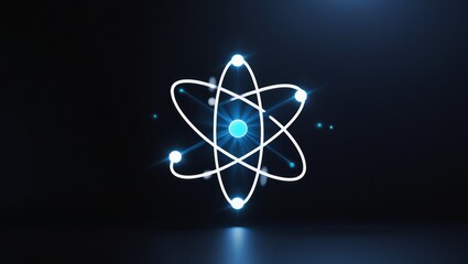 Abstract atom graphic