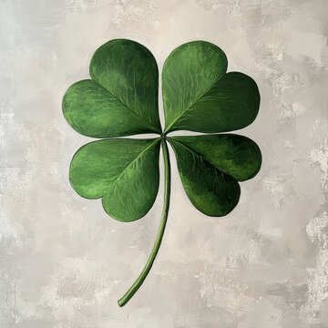 4-leaf clover on a basic background 