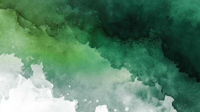 Deep green watercolor background