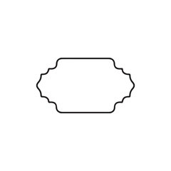 Frame clip art design on plain white transparent isolated background for card, shirt, hoodie, sweatshirt, apparel, tag, mug, icon, poster or badge