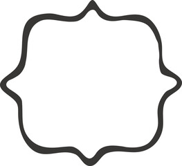 Frame clip art design on plain white transparent isolated background for card, shirt, hoodie, sweatshirt, apparel, tag, mug, icon, poster or badge