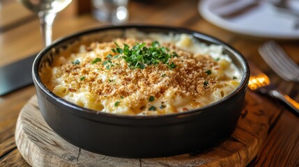 Baked creamy pasta dish