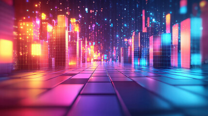 A vibrant 3D background shows spatial exploration with a realistic and colorful 4K landscape on side A, creating a futuristic and immersive experience.