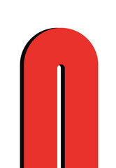 Illustration art abstract curve isolated