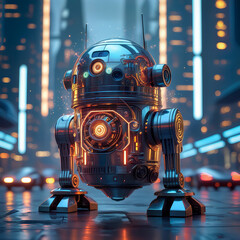 vintage robot cyborg