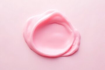 Smooth pink cream application spa environment beauty product close-up soft texture relaxation