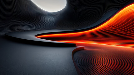 Kenmima dynamic 3D background showcases realistic aesthetics in 4K resolution, presenting a captivating side angle view for modern digital design applications.