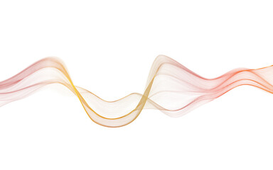 Undulating waves in warm of orange and yellow create a fluid, abstract design. The smooth, flowing lines resemble layered fiber, wave music, evoking a sense of motion. Technology, futuristic, website