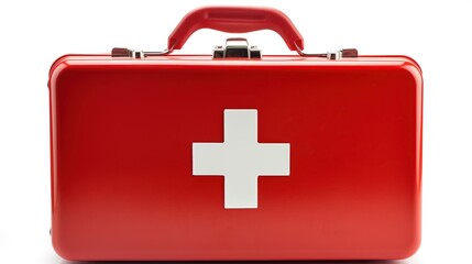 Obraz premium Red first-aid medical kit