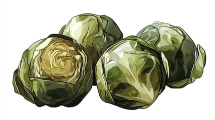 Close-up of Brussels sprouts