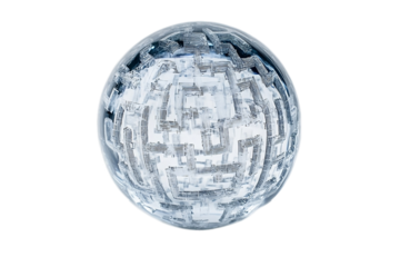 Intricate Crystal Ball Maze