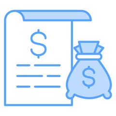 Budget  Blue Icon 