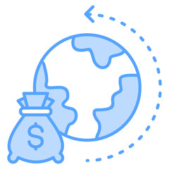 Economy  Blue Icon 