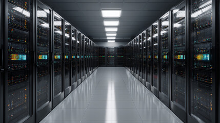 Data center server room it infrastructure network computing storage technology rack