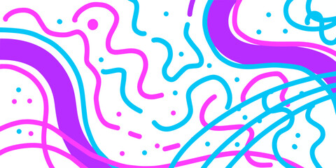 Fun colorful scribble background for Cards, Posters, Flyers, Discs. Editable Background with Clipping Mask. Vector.