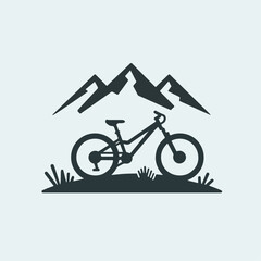Fototapeta premium mountain bike vector illustration
