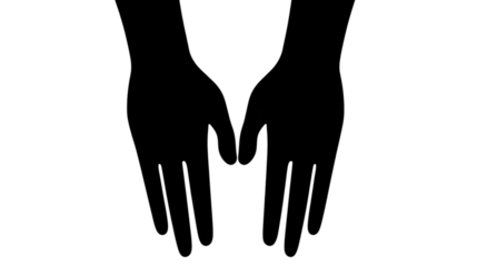 Abstract Illustration Of White Dotted Lines And Dots on Black Background