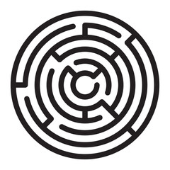 maze Line Icon