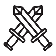 swords Line Icon