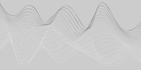 Modern abstract background with flowing lines. Digital future technology concept art simple modern